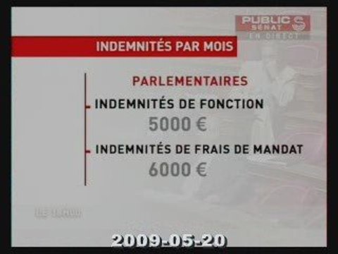 Indemnités des parlementaires & pseudo contrôles