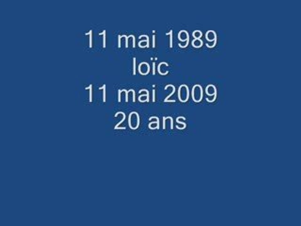 Loïc 20 ans
