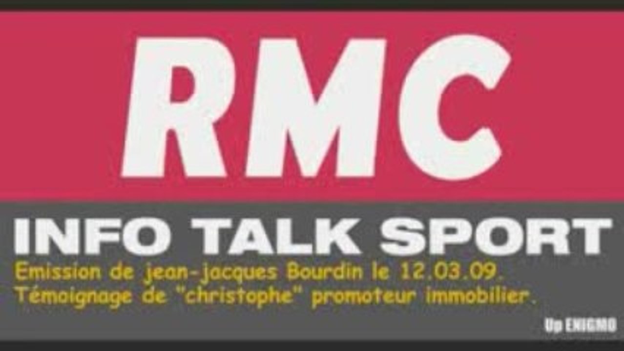 RMC clashe Sarkozy et les banksters