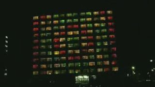 Dorm Becomes Huge Light Display