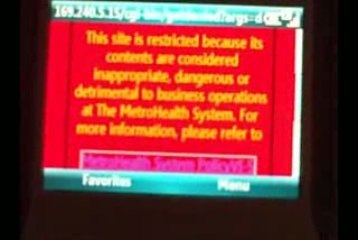 Cleveland Metro Health Hospital - No Socializing on WiFi