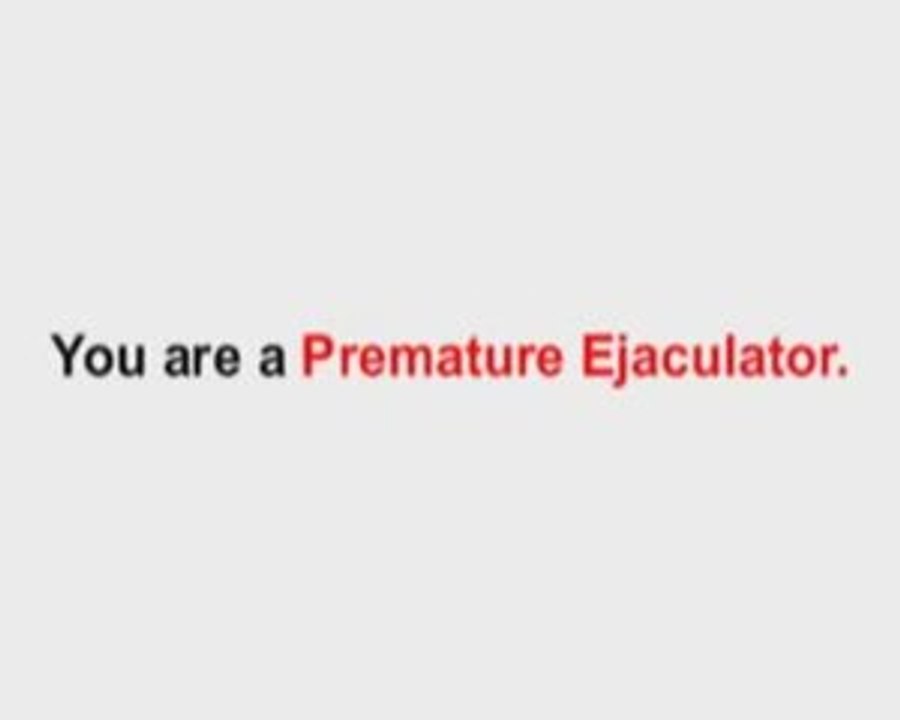 Stop premature ejaculation forever