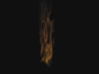 Flame rendered with Primivol