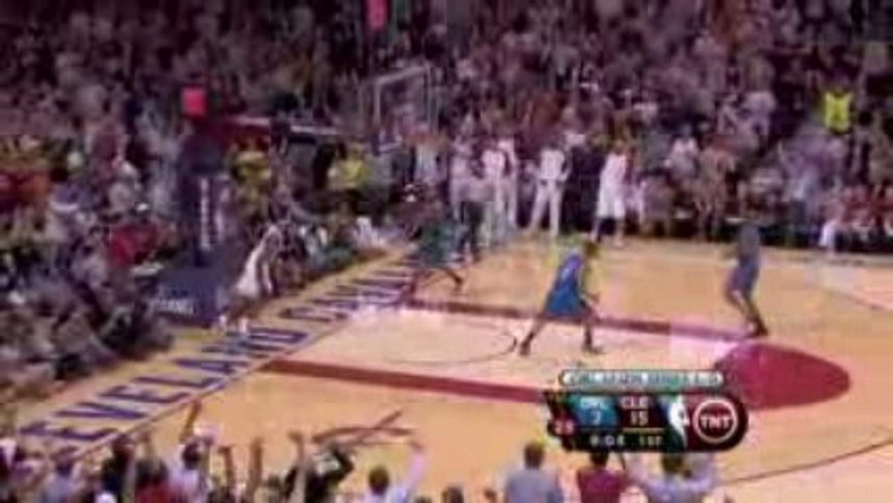 Anderson Varejao makes the swipe and LeBron finishes with th