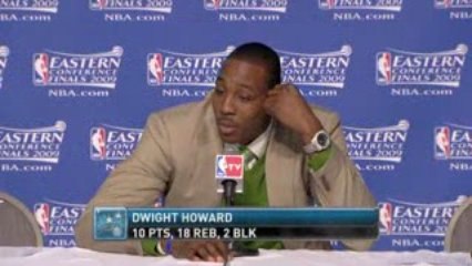 NBA Postgame Dwight Howard May 22 2009 PlayOffs