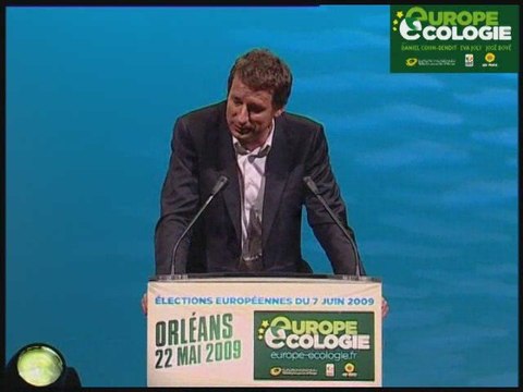 Yannick Jadot au meeting europe ecologie Orleans