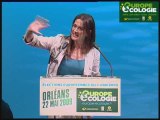 Sandrine Belier au meeting europe ecologie Orleans