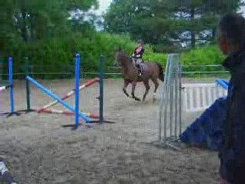 Moi et Caroussel à l'obstacle