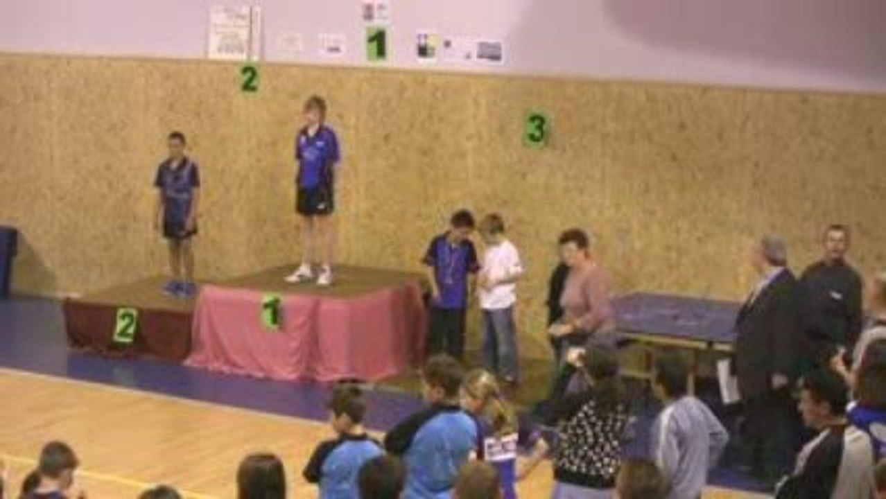 tennis de table : PODIUM du B.JEU