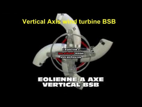 Aérogénérateur BSB éolienne à axe vertical (vawt)