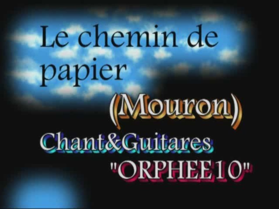 Le chemin de papier(Mouron) par orphee10
