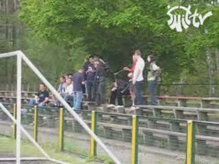 Kibice po meczu z Łęgiem