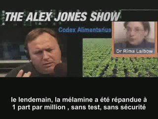 Alex Jones: Codex alimentarius (décembre 2008) 2/2   (VOST)