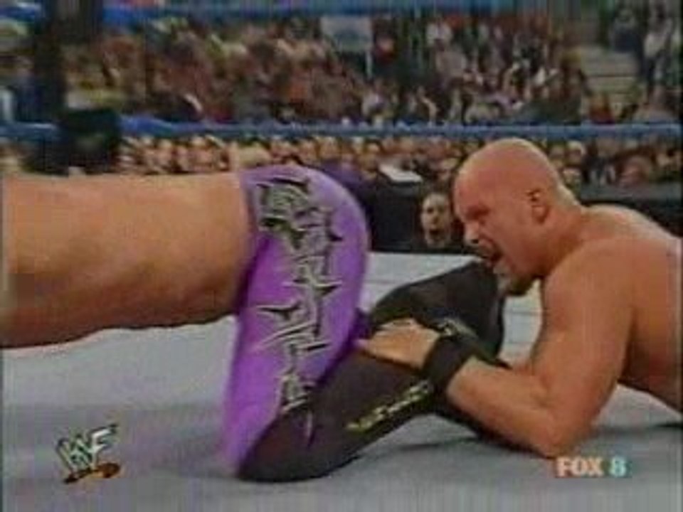 The Rock & Y2J vs. Stone Cold & Angle, WWE Smackdown, Part 2