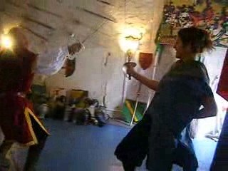 Combat au sabre à Château Chalabre