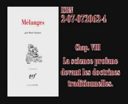 LLP - Extraits de Mélanges - René Guénon C