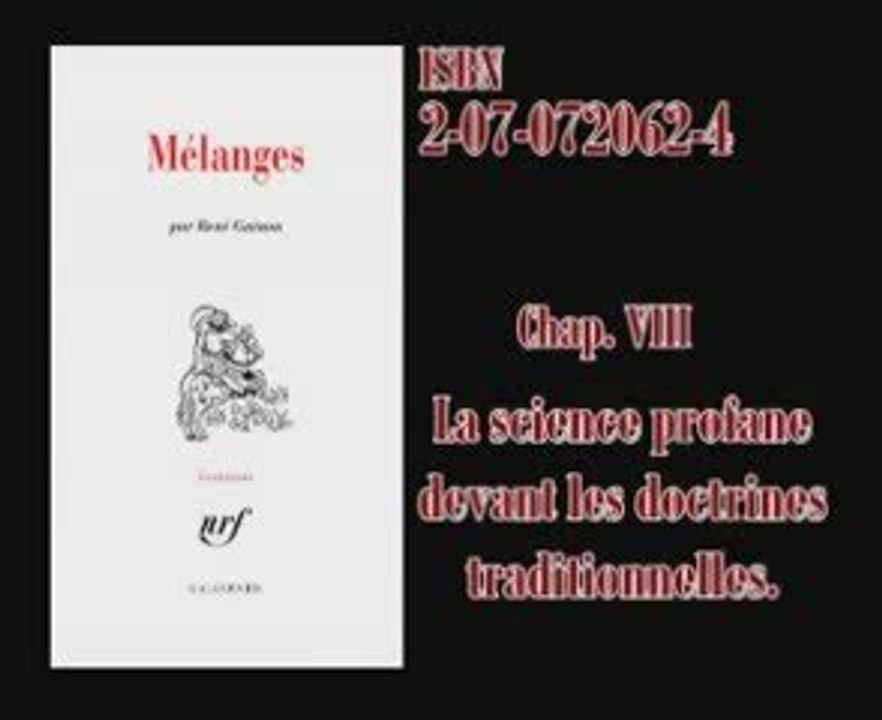 LLP - Extraits de Mélanges - René Guénon C
