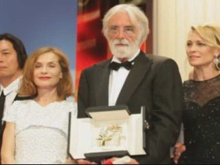 Palme d'or : le primé Haneke défend la présidente Huppert