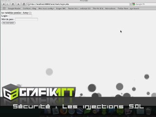 Tutoriel vidéo : Sécurité, Les injections SQL