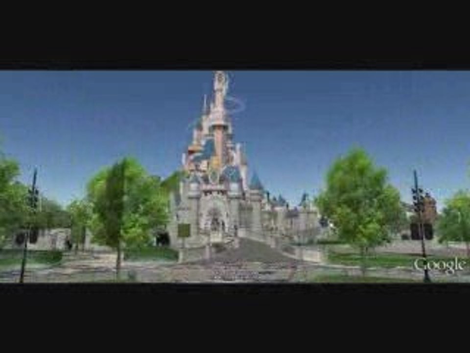 Disneyland Paris en 3D sur Google Earth !