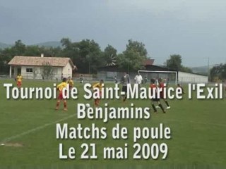Tournoi de Saint-Maurice l'Exil phase de poule 21 mai 2009