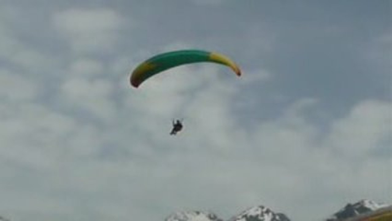 Michel contre la brise de vallée