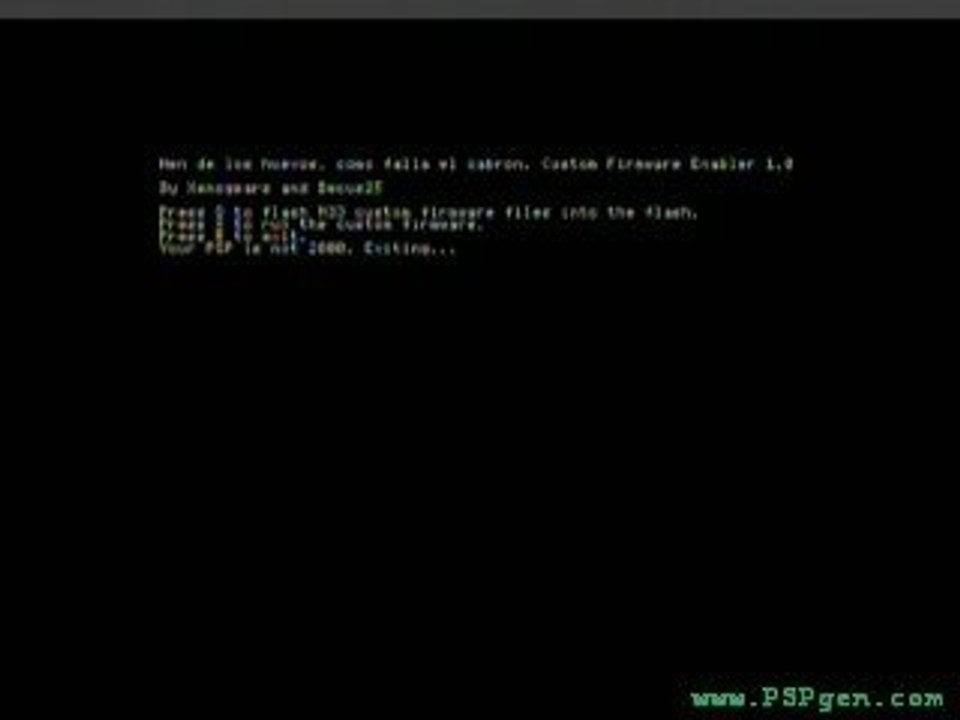 Custom Firmware enabler - pas sur PSP-3000