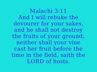 Malachi 3:10 Video - Tithes Offering for Financial Freedom