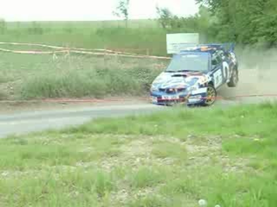 rallye dieppe 2009 la corbiere subaru sur le talu