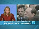 Européennes 2009: Berlusconi contre les immigrés