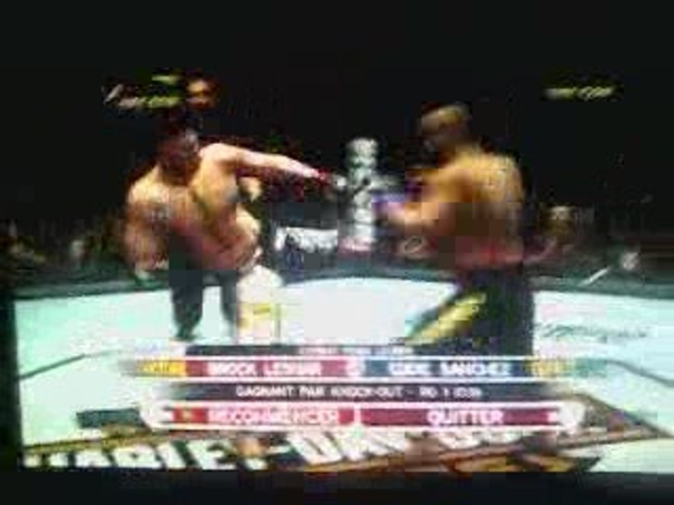 KO sur UFC avec brock lesnar