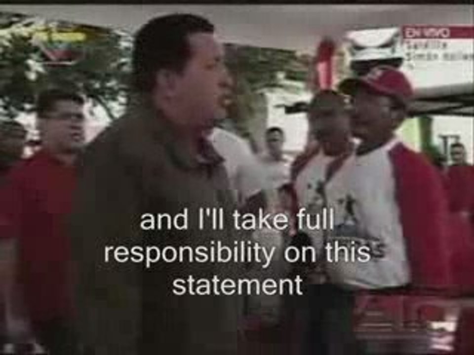 the Rich man is not human : Hugo Chavez - english sub-titles