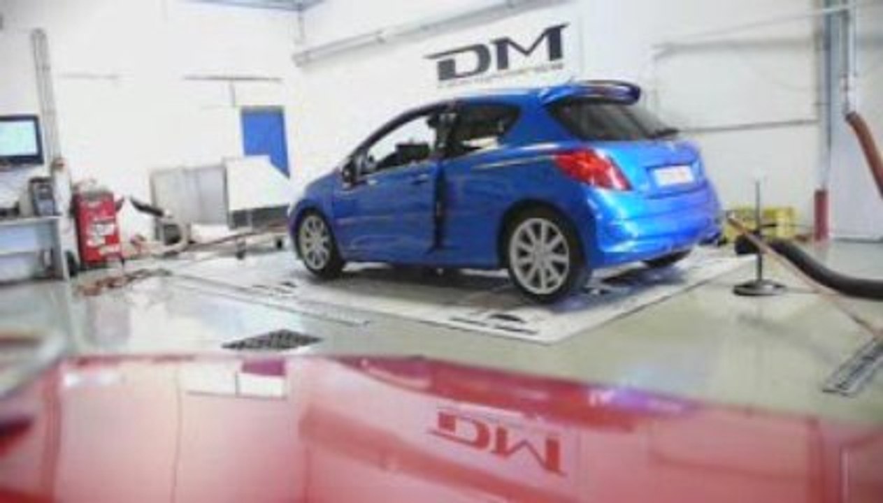 Passage au banc Peugeot 207 RC reprog