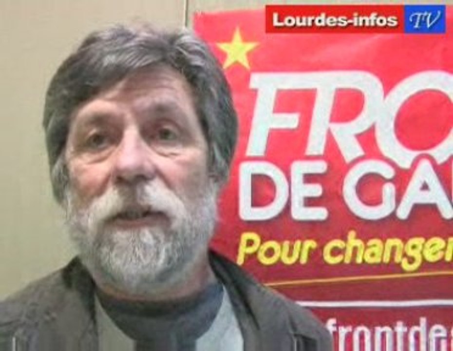 Réunion publique du Front de Gauche à Lourdes Denis Daumas