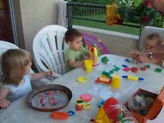 Activités chez marraine avec mes cops Amélie et Noé