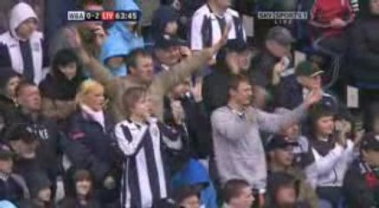 The Hawthorns crowd after relegation was sealed