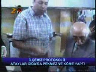 Ataylar tesislerinde ilçemiz protokolu pekmezve köme yaptı
