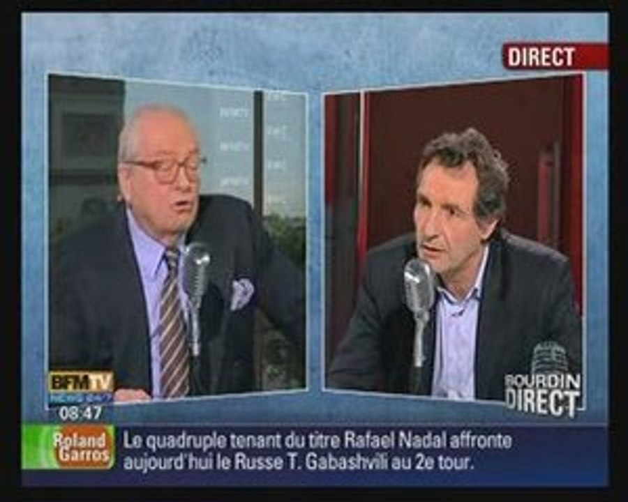 Jean-Marie Le Pen sur BFM-TV et RMC 27/5/2009
