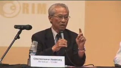 Mots du président du FORIM Chansamone Voravong