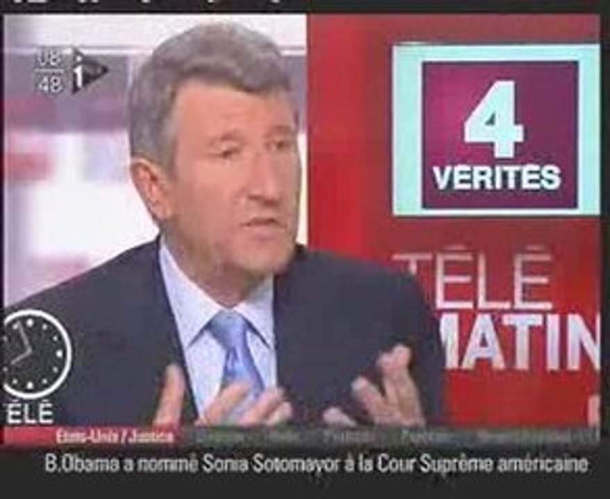 Philippe de Villiers sur I Tele le 27 mai 2009.