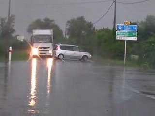 Grandvilliers : orage et inondation