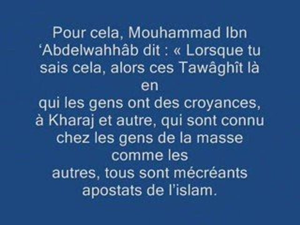 REPORTAGE: LES CONSEQUENCES DES FATAWAS DES SAVANTS  1/7
