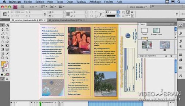Trailer InDesign nouveautés - video2brain