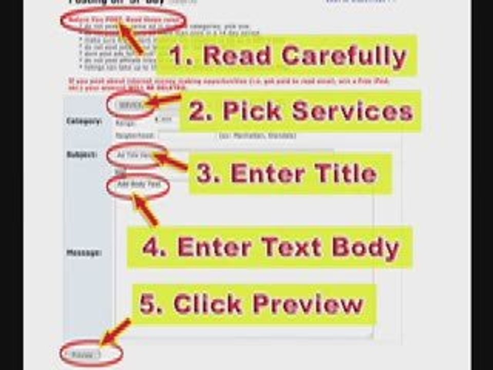 MySpace Help and MySpace Guide: Classified Ads Tutorial
