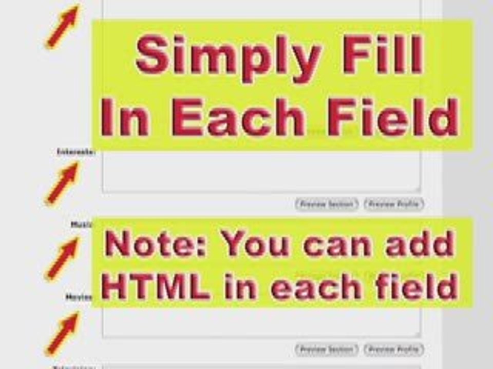 MySpace Help and MySpace Guide: Profile Design Tutorial
