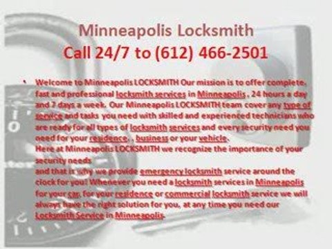 Minneapolis Locksmith (612)466-2501