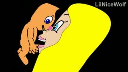ANIMAL TEETH HURT MEAN GIRL giant scream shock kiss surprise