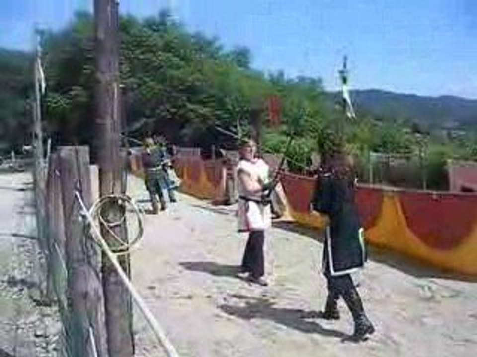 Démonstration en lice de chevalerie à Chalabre