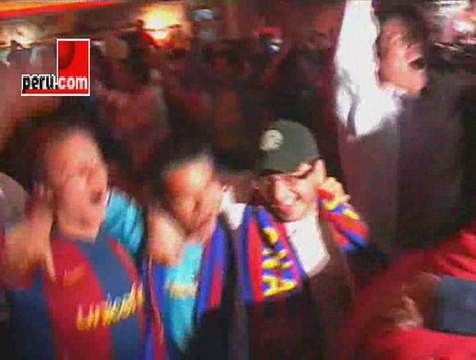 Peru.com: Hinchas del Barcelona celebran en Perú (video 1)