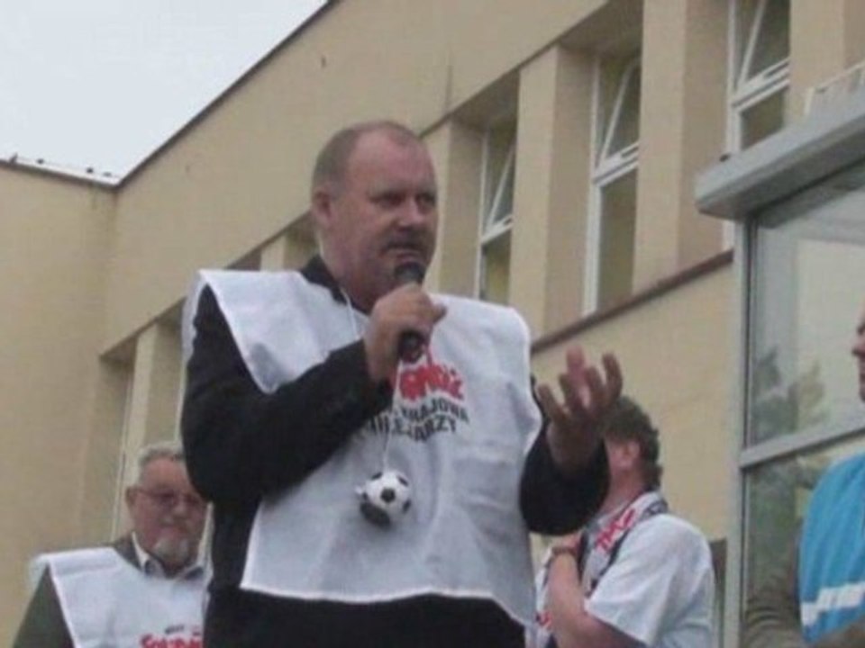 Pikieta przed siedziba PKP PR w Warszawie dnia 27.05.2009